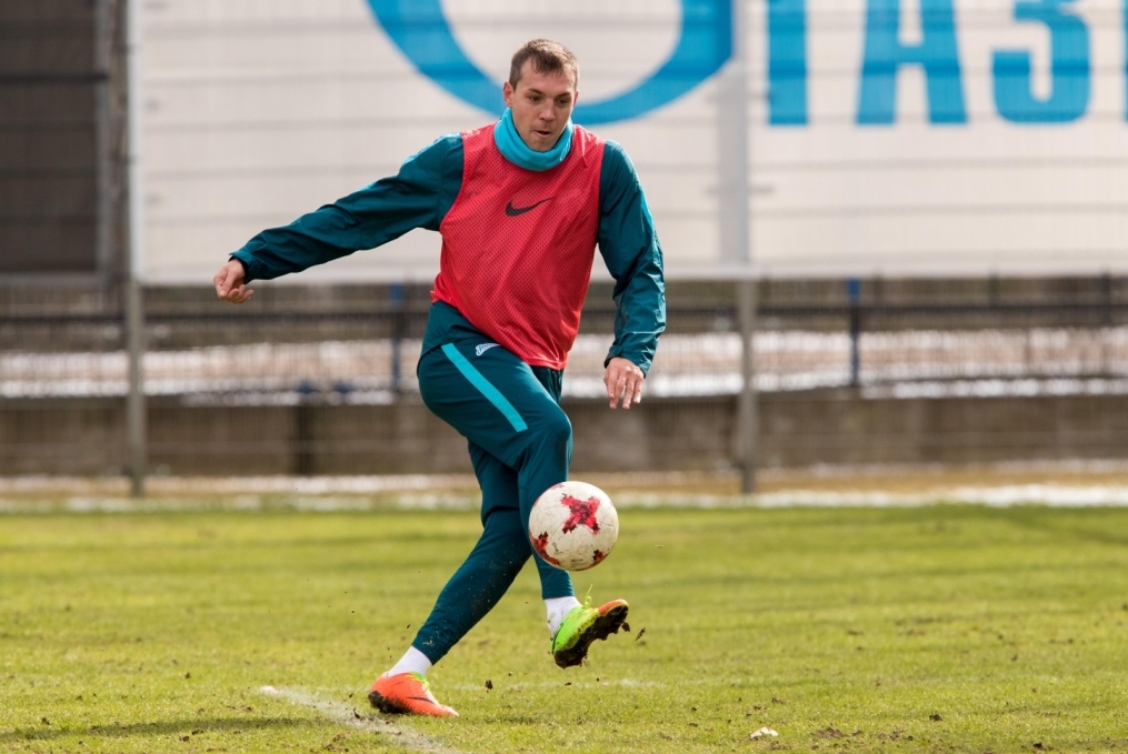 Утренняя тренировка «Зенита» перед матчем с «Рубином»