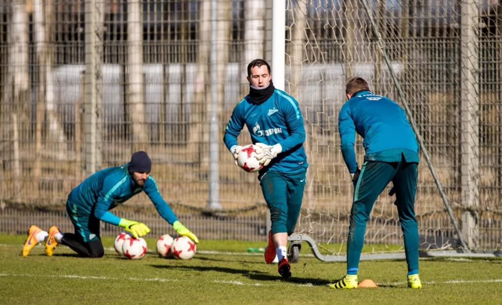 Утренняя тренировка «Зенита» перед матчем с «Рубином»