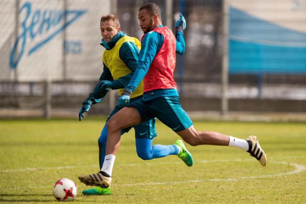 Утренняя тренировка «Зенита» перед матчем с «Рубином»