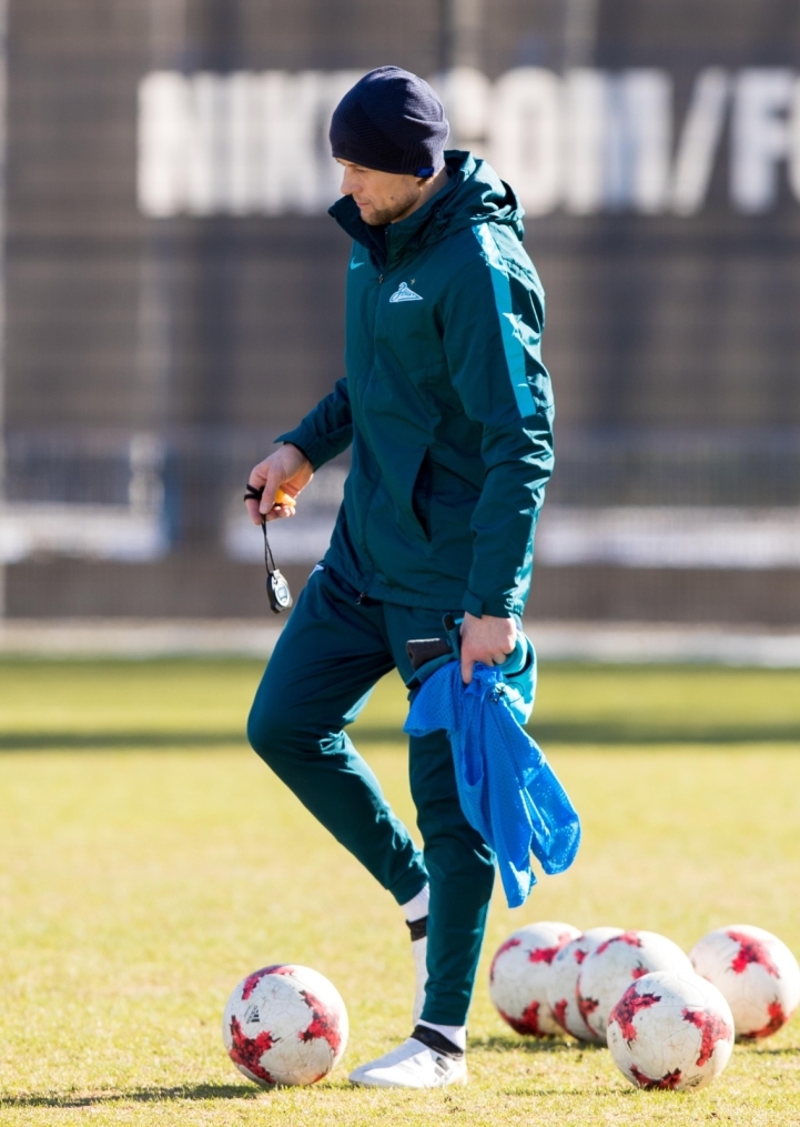 Утренняя тренировка «Зенита» перед матчем с «Рубином»