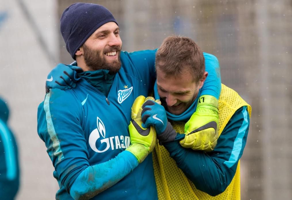 Утренняя тренировка «Зенита» перед матчем с «Рубином»