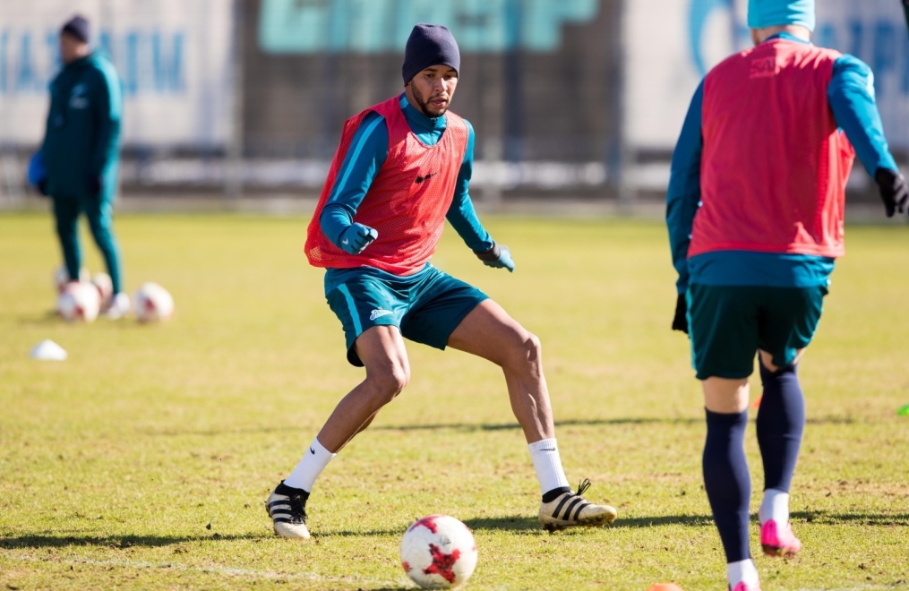 Утренняя тренировка «Зенита» перед матчем с «Рубином»