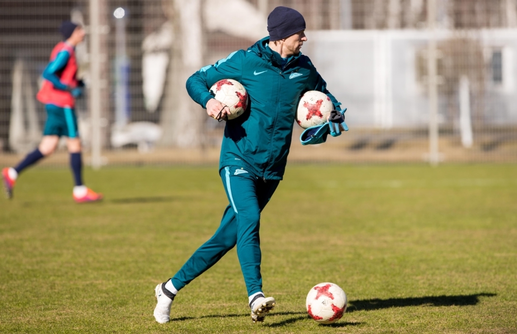 Утренняя тренировка «Зенита» перед матчем с «Рубином»