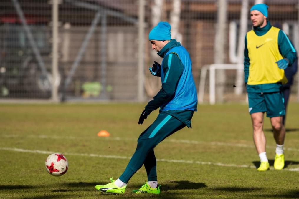 Утренняя тренировка «Зенита» перед матчем с «Рубином»