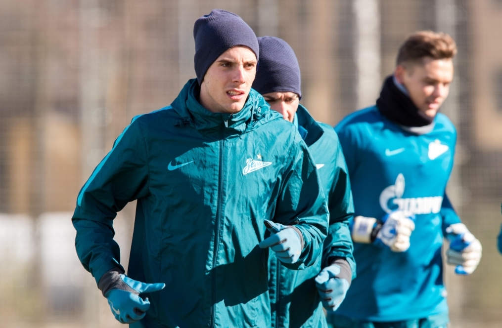 Утренняя тренировка «Зенита» перед матчем с «Рубином»