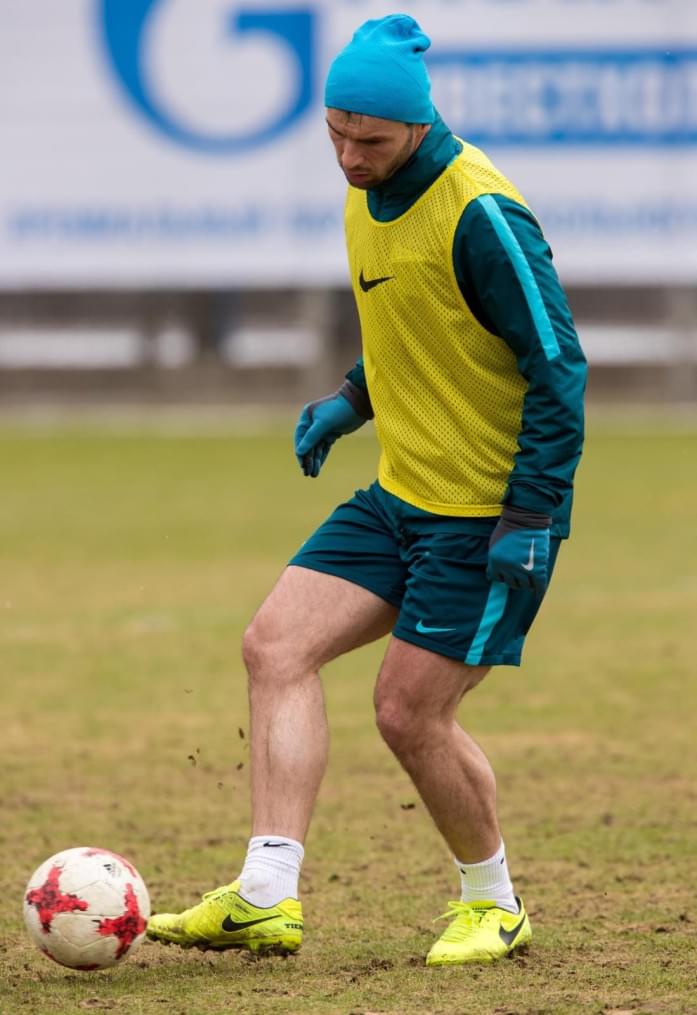 Утренняя тренировка «Зенита» перед матчем с «Рубином»