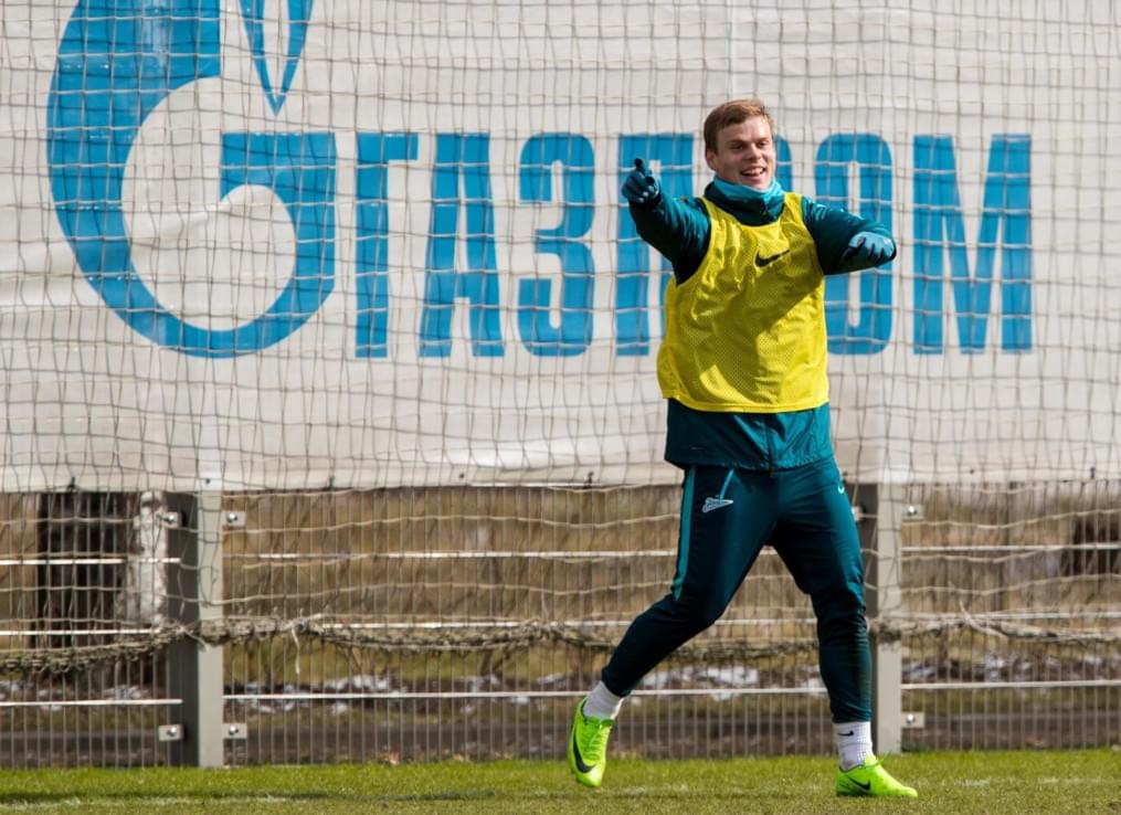 Утренняя тренировка «Зенита» перед матчем с «Рубином»