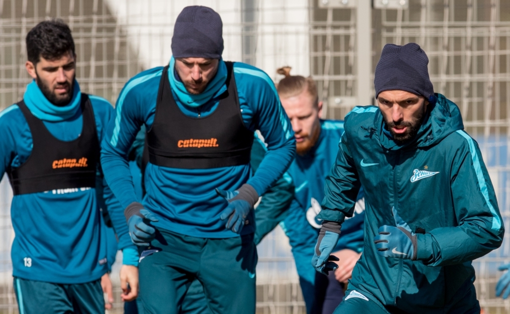 Открытая тренировка «Зенита» перед матчем с «Рубином»