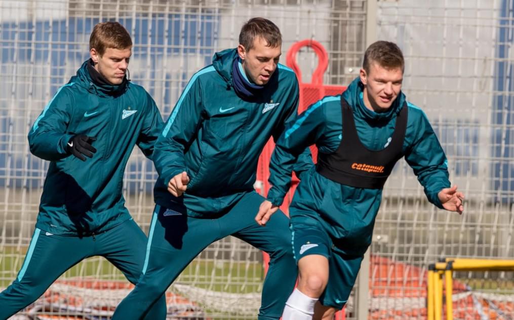 Открытая тренировка «Зенита» перед матчем с «Рубином»