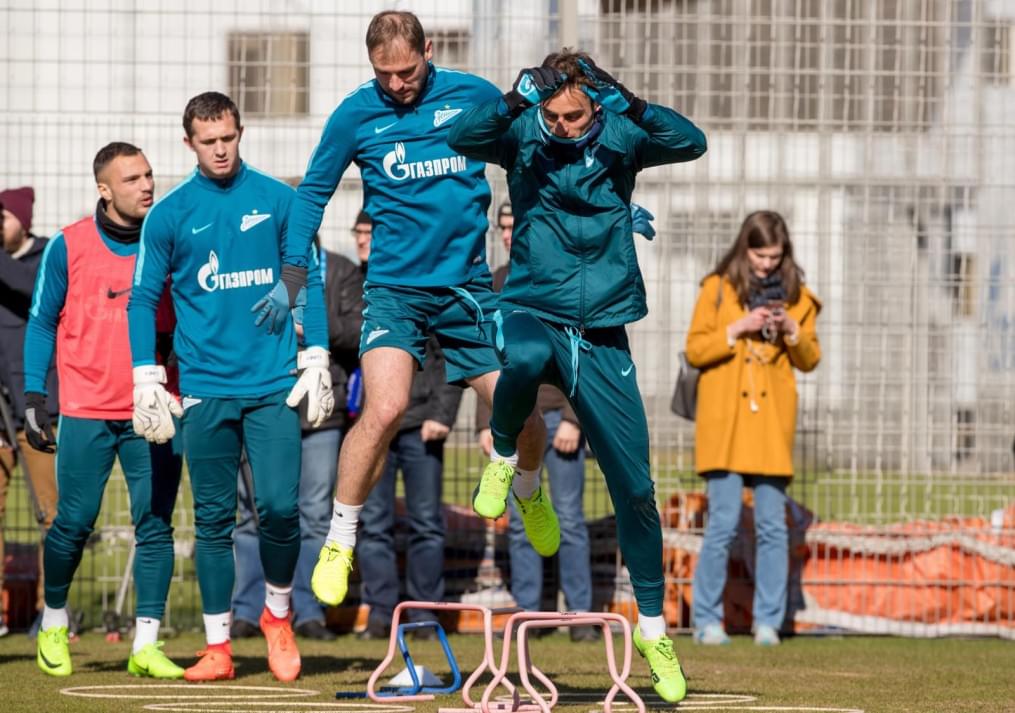 Открытая тренировка «Зенита» перед матчем с «Рубином»