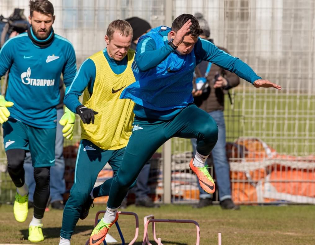 Открытая тренировка «Зенита» перед матчем с «Рубином»