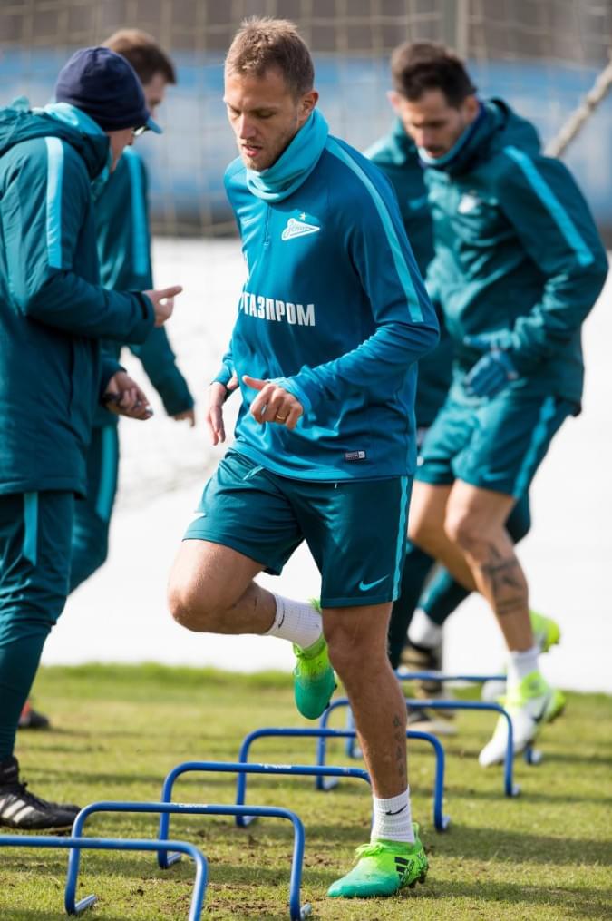 Открытая тренировка «Зенита» перед матчем с «Анжи»