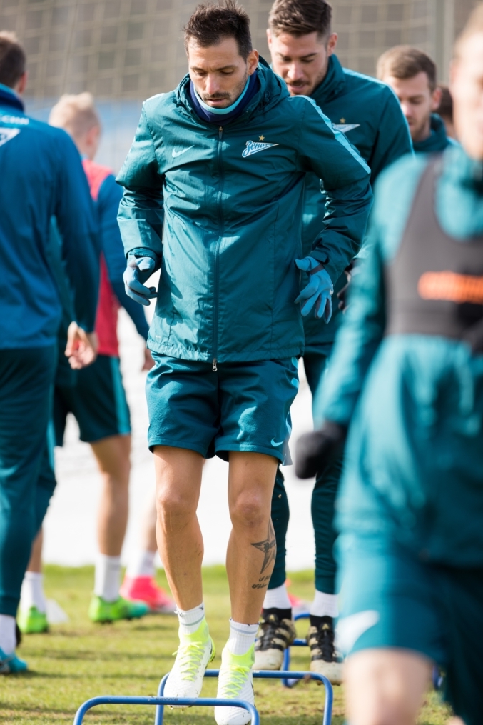 Открытая тренировка «Зенита» перед матчем с «Анжи»