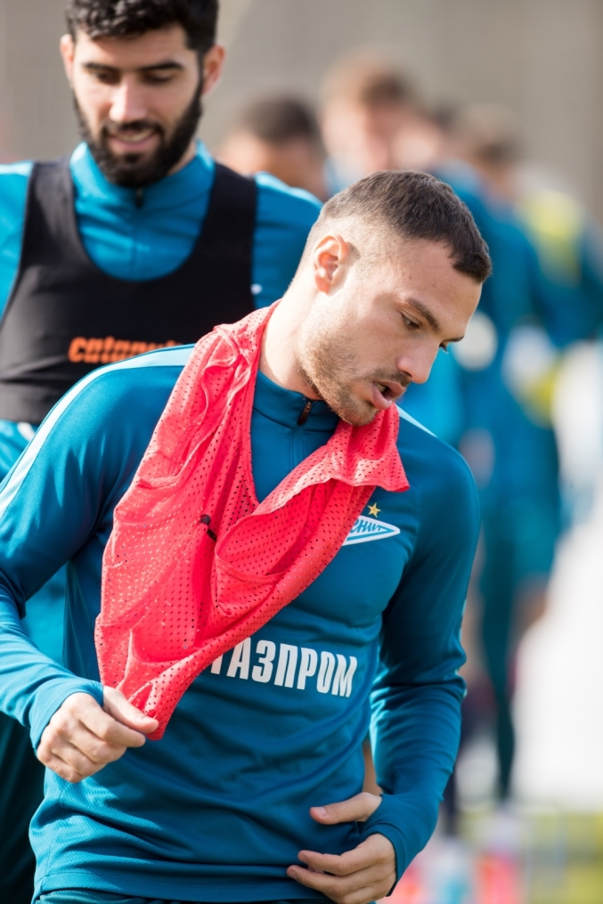 Открытая тренировка «Зенита» перед матчем с «Анжи»