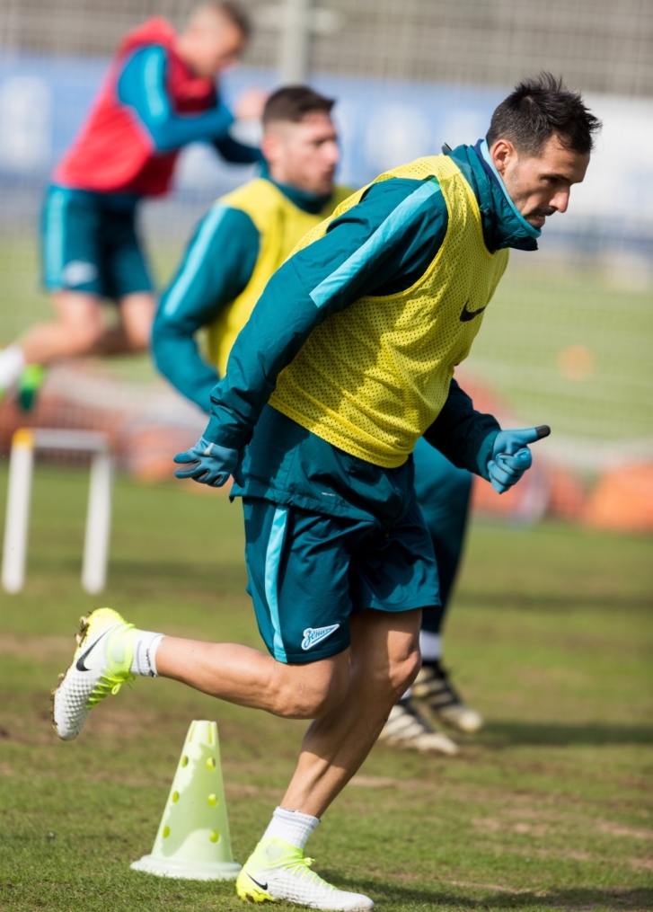 Открытая тренировка «Зенита» перед матчем с «Анжи»