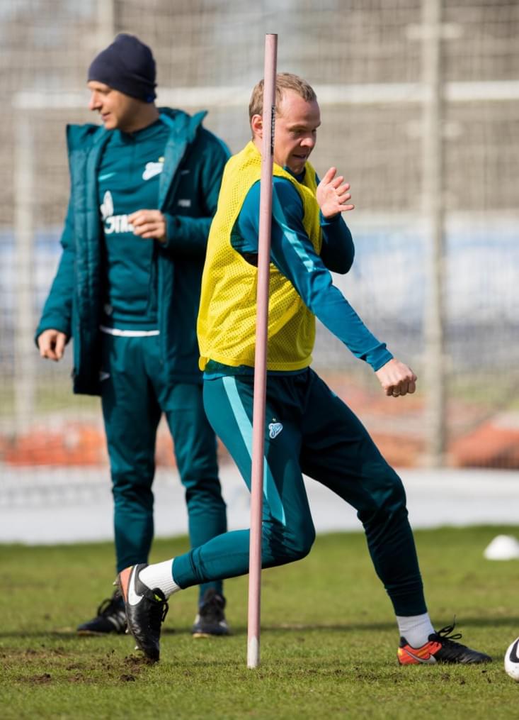 Открытая тренировка «Зенита» перед матчем с «Анжи»