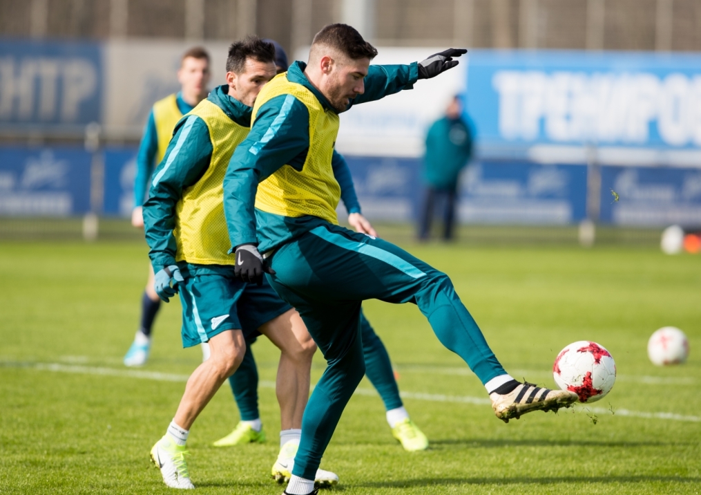 Открытая тренировка «Зенита» перед матчем с «Анжи»