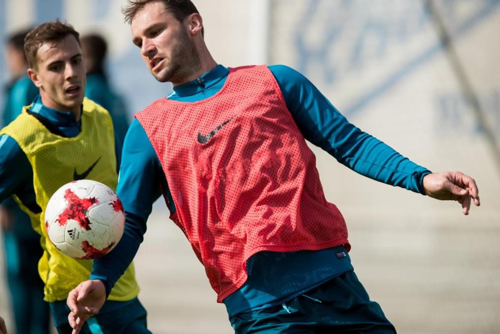 Открытая тренировка «Зенита» перед матчем с «Анжи»