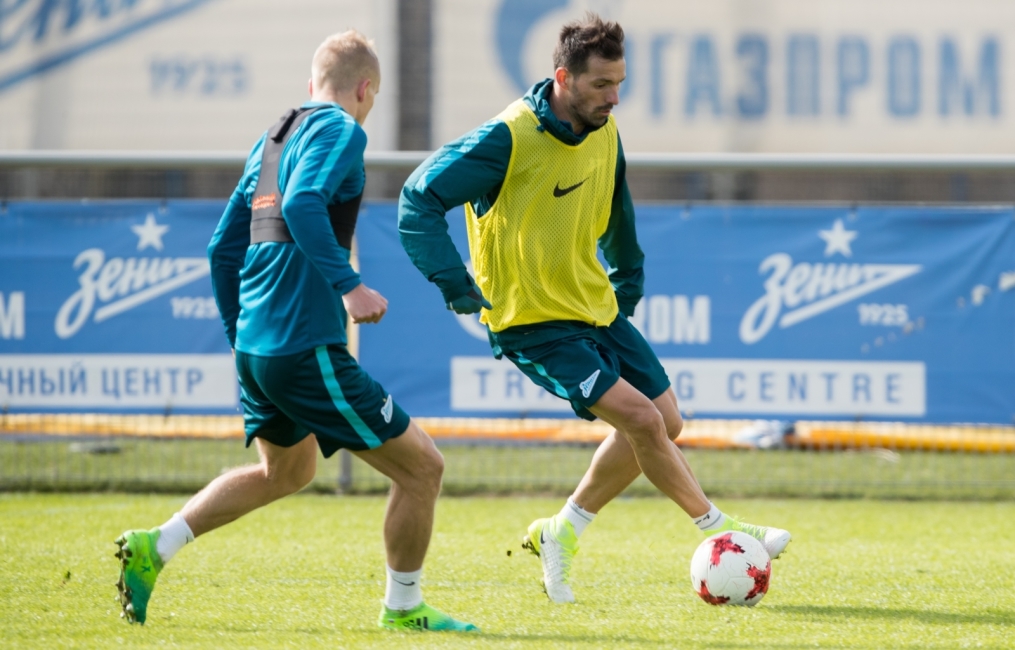 Открытая тренировка «Зенита» перед матчем с «Анжи»