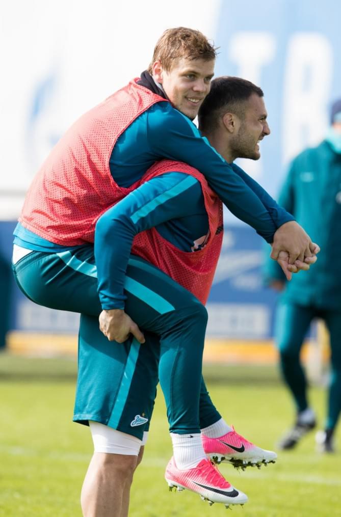 Открытая тренировка «Зенита» перед матчем с «Анжи»