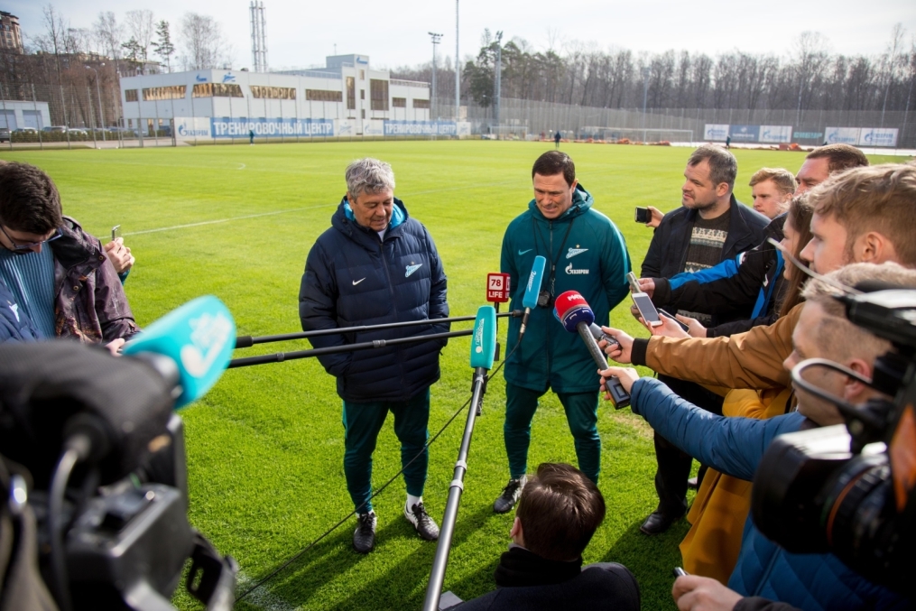 Открытая тренировка «Зенита» перед матчем с «Анжи»
