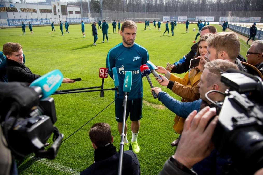 Открытая тренировка «Зенита» перед матчем с «Анжи»