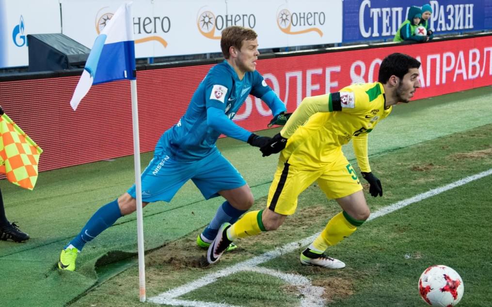 РОСГОССТРАХ-Чемпионат России 2016/17, 22-й тур, «Зенит» — «Анжи»