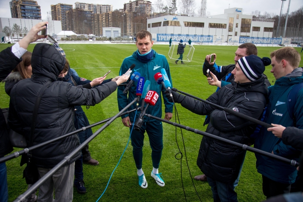 Открытая тренировка «Зенита» перед матчем со «Спартаком»