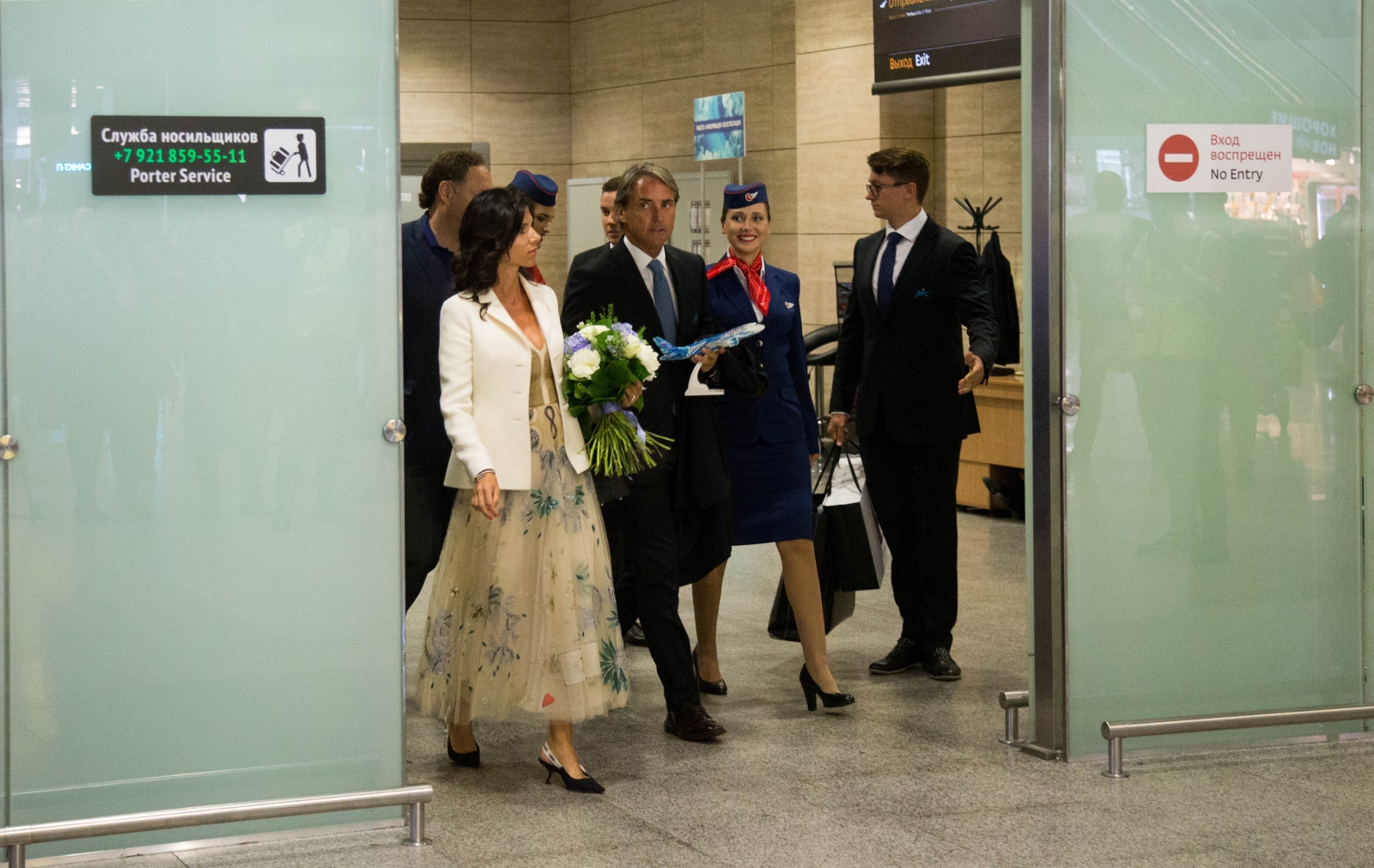 Роберто Манчини прилетел в Санкт-Петербург