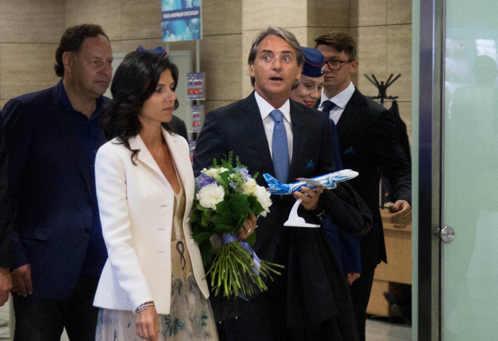 Роберто Манчини прилетел в Санкт-Петербург