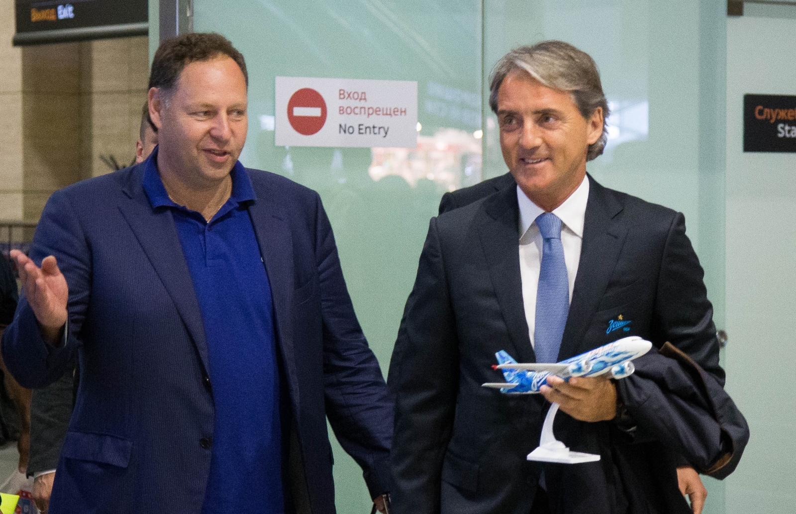 Роберто Манчини прилетел в Санкт-Петербург