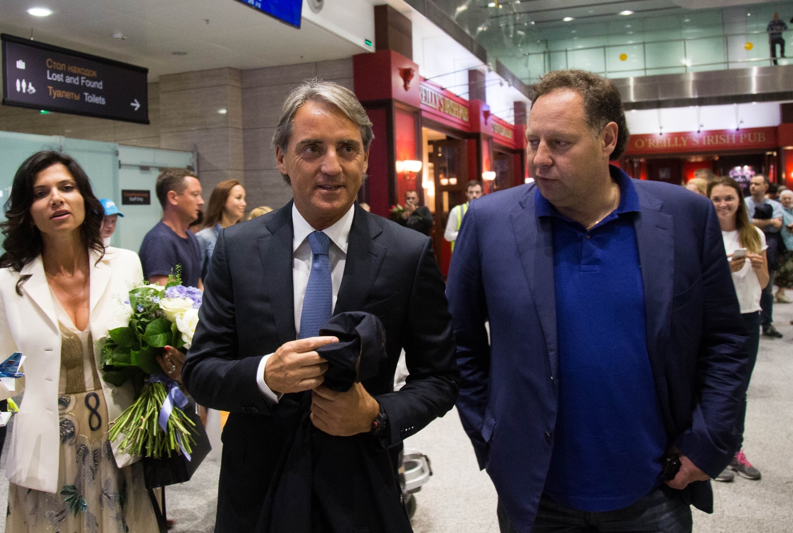 Роберто Манчини прилетел в Санкт-Петербург