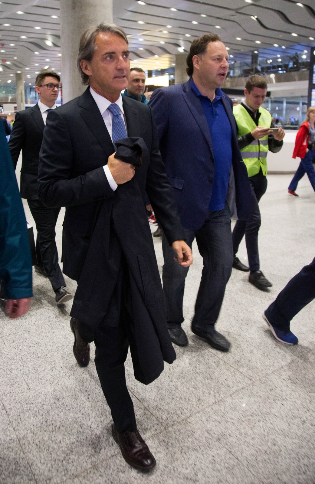 Роберто Манчини прилетел в Санкт-Петербург