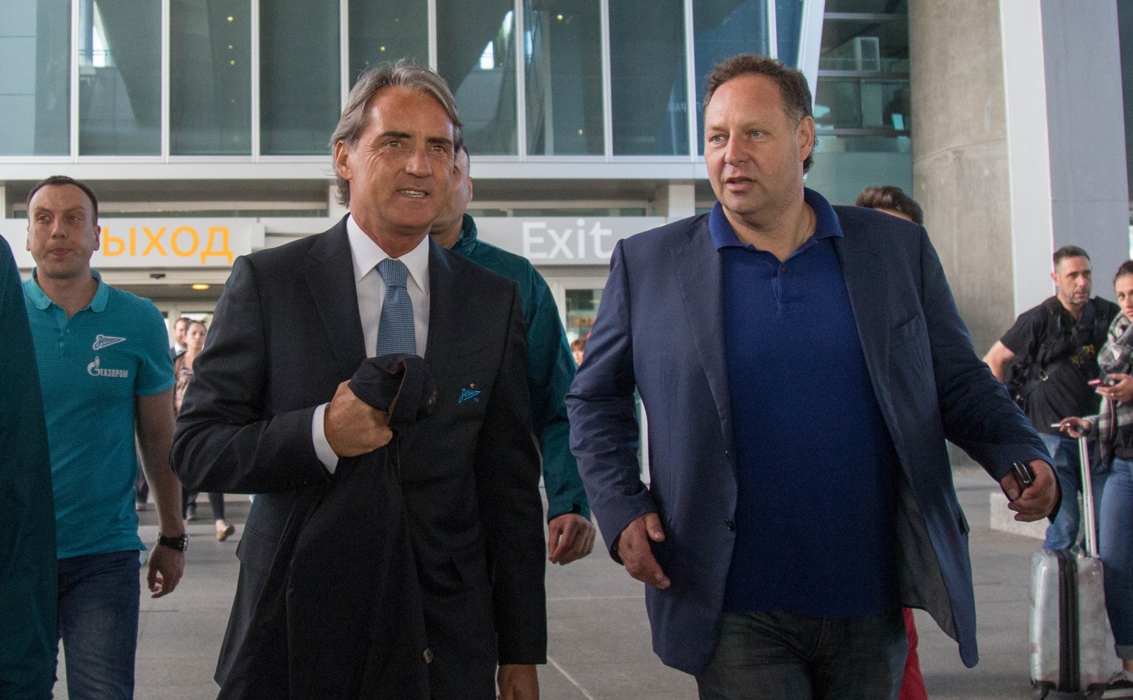 Роберто Манчини прилетел в Санкт-Петербург