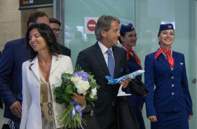 Роберто Манчини прилетел в Санкт-Петербург