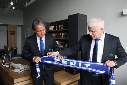 Встреча Председателя правления ФК «Зенит» Сергея Александровича Фурсенко и главного тренера «Зенита» Роберто Манчини