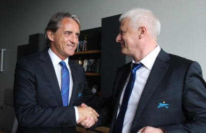 Встреча Председателя правления ФК «Зенит» Сергея Александровича Фурсенко и главного тренера «Зенита» Роберто Манчини