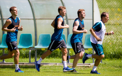 «Газпром»-тренировочные сборы в Австрии: 19 июня, утренняя тренировка