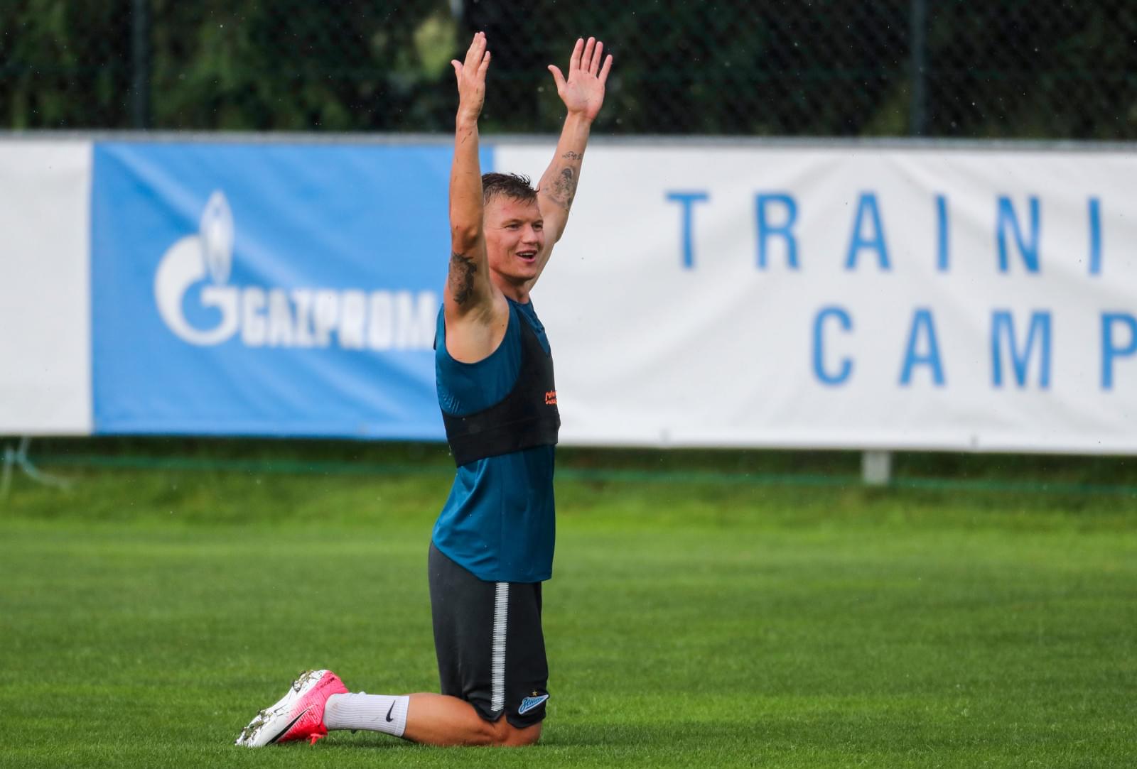 «Газпром»-тренировочные сборы в Австрии: 20 июня, вечерняя тренировка