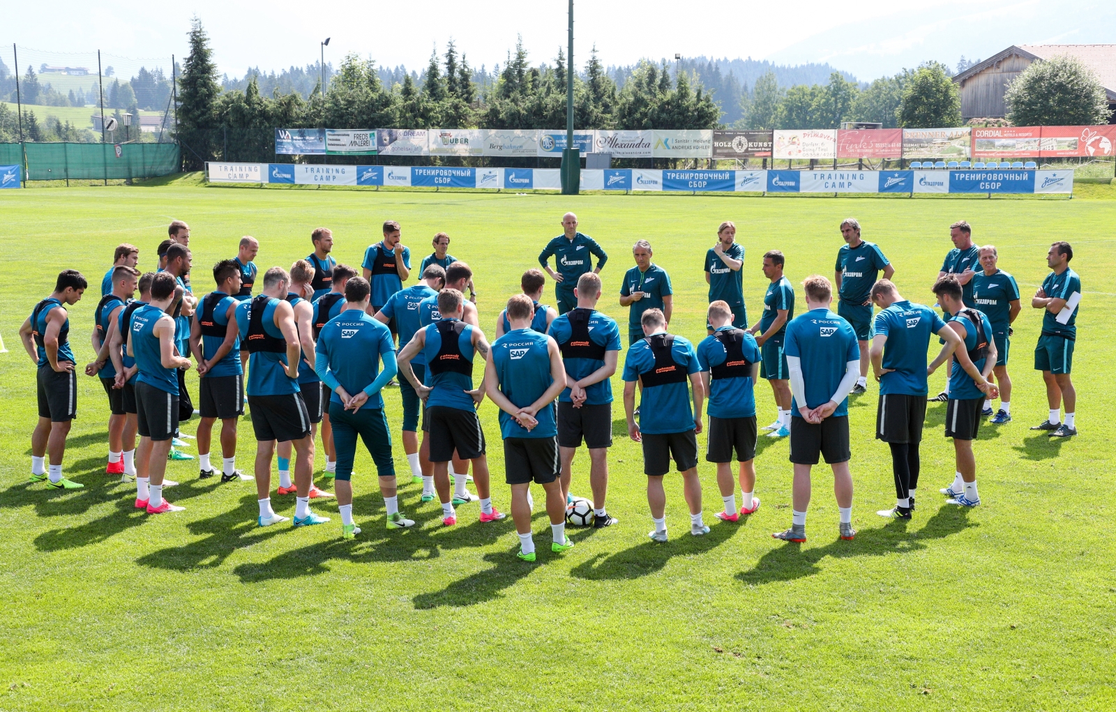 «Газпром»-тренировочные сборы в Австрии: 22 июня, утренняя тренировка