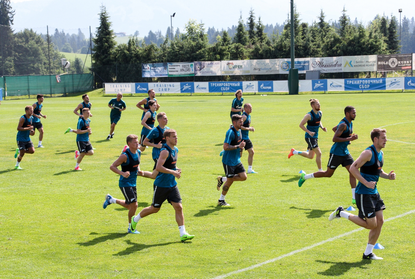 «Газпром»-тренировочные сборы в Австрии: 22 июня, утренняя тренировка