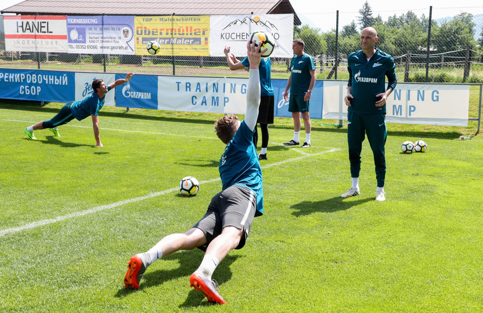 «Газпром»-тренировочные сборы в Австрии: 22 июня, утренняя тренировка