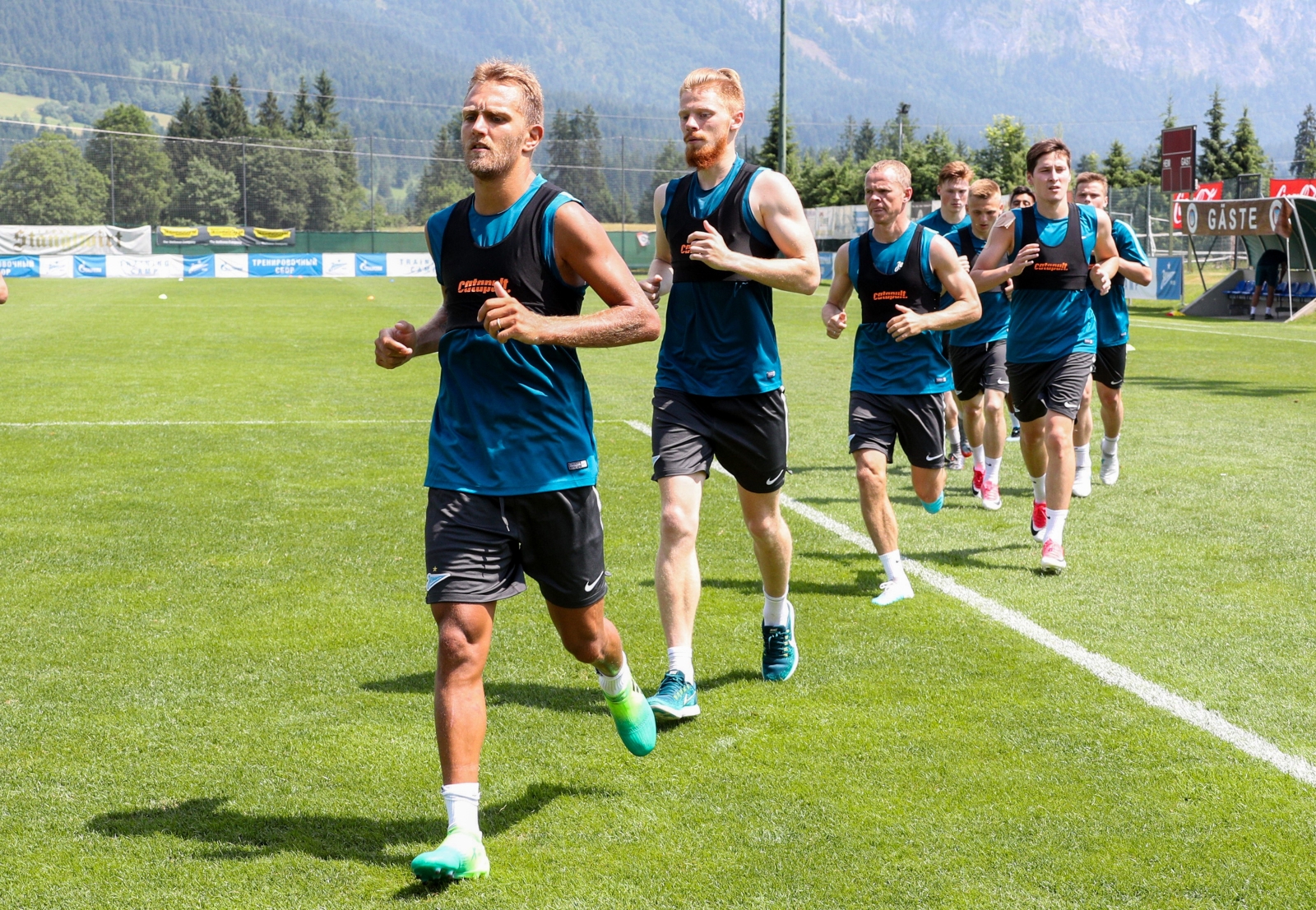 «Газпром»-тренировочные сборы в Австрии: 22 июня, утренняя тренировка