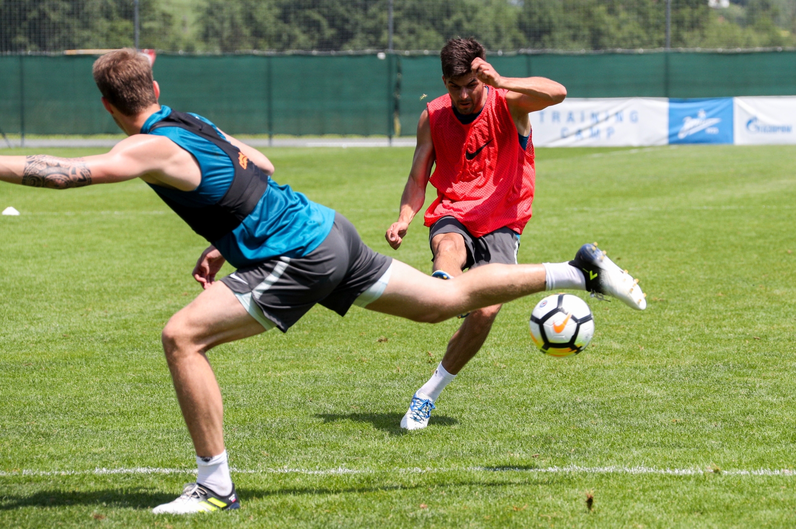 «Газпром»-тренировочные сборы в Австрии: 22 июня, утренняя тренировка