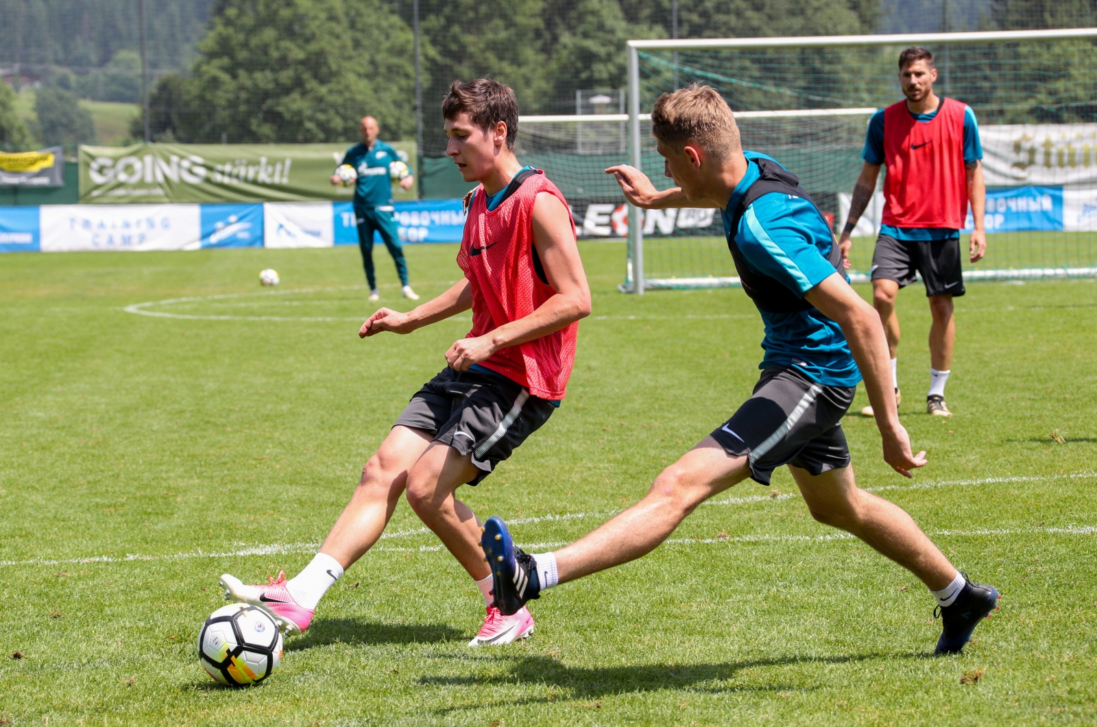 «Газпром»-тренировочные сборы в Австрии: 22 июня, утренняя тренировка