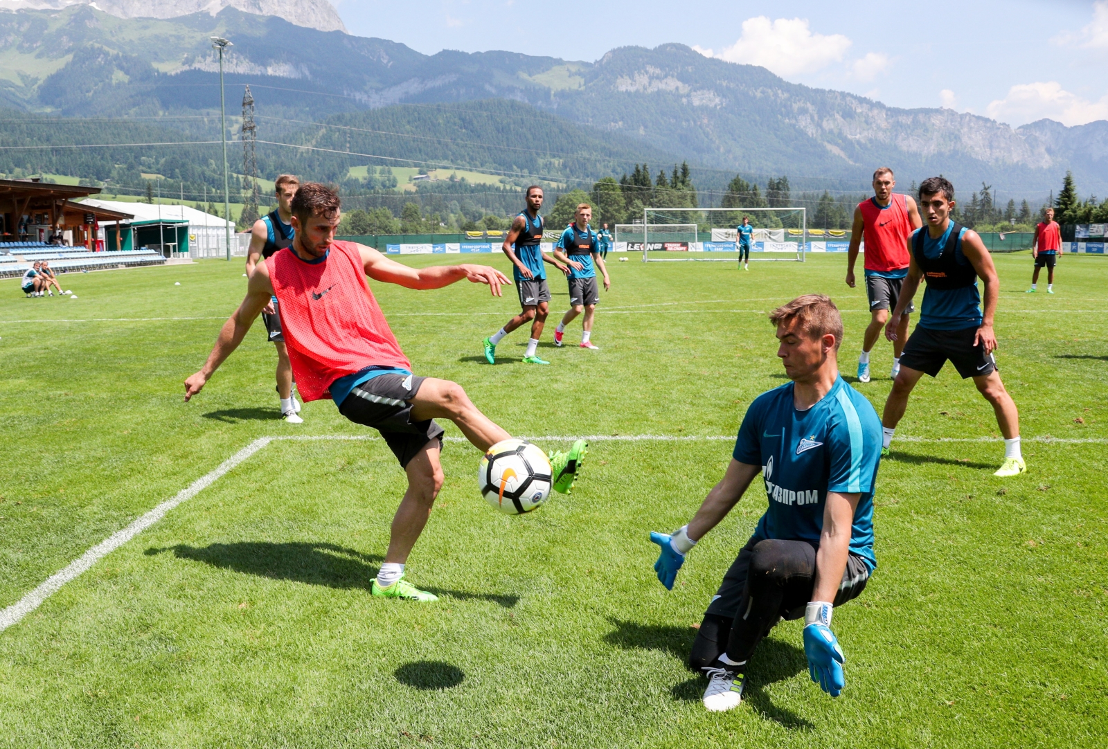 «Газпром»-тренировочные сборы в Австрии: 22 июня, утренняя тренировка