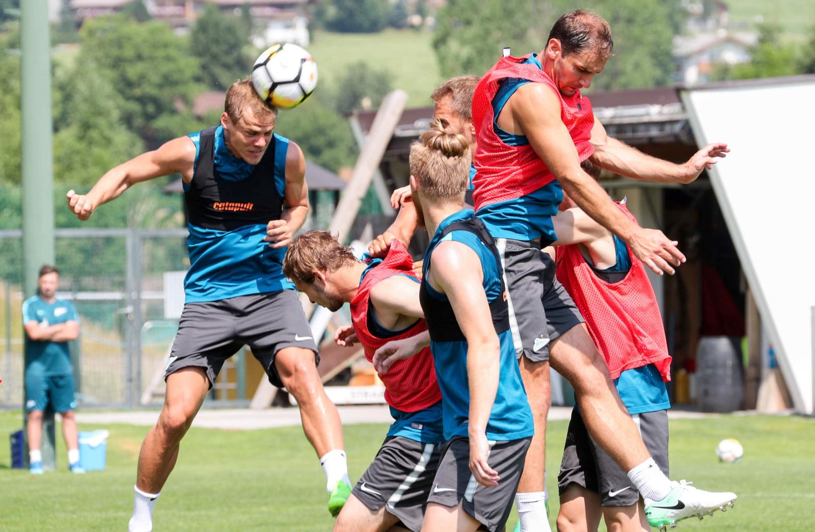 «Газпром»-тренировочные сборы в Австрии: 24 июня, утренняя тренировка