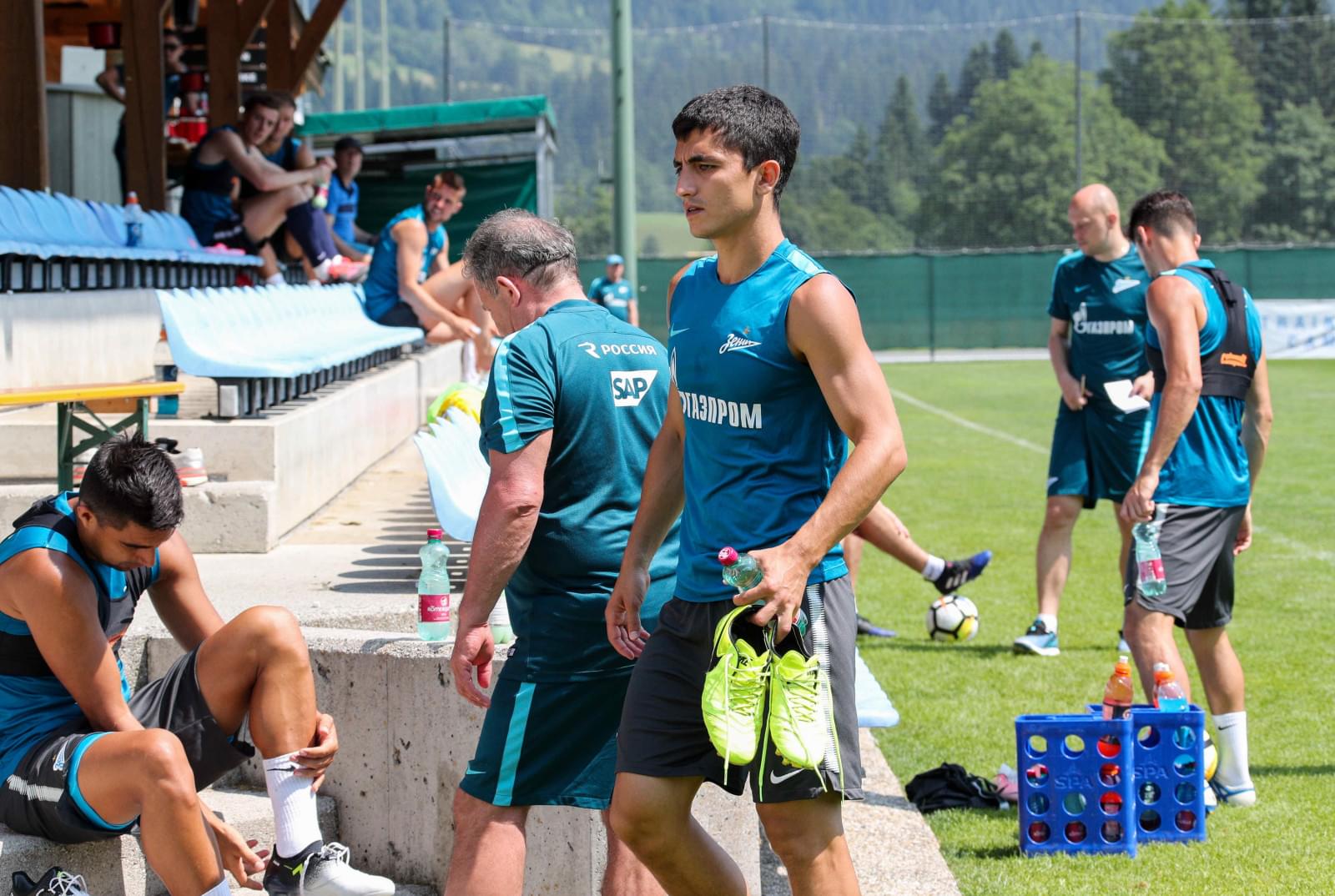 «Газпром»-тренировочные сборы в Австрии: 24 июня, утренняя тренировка