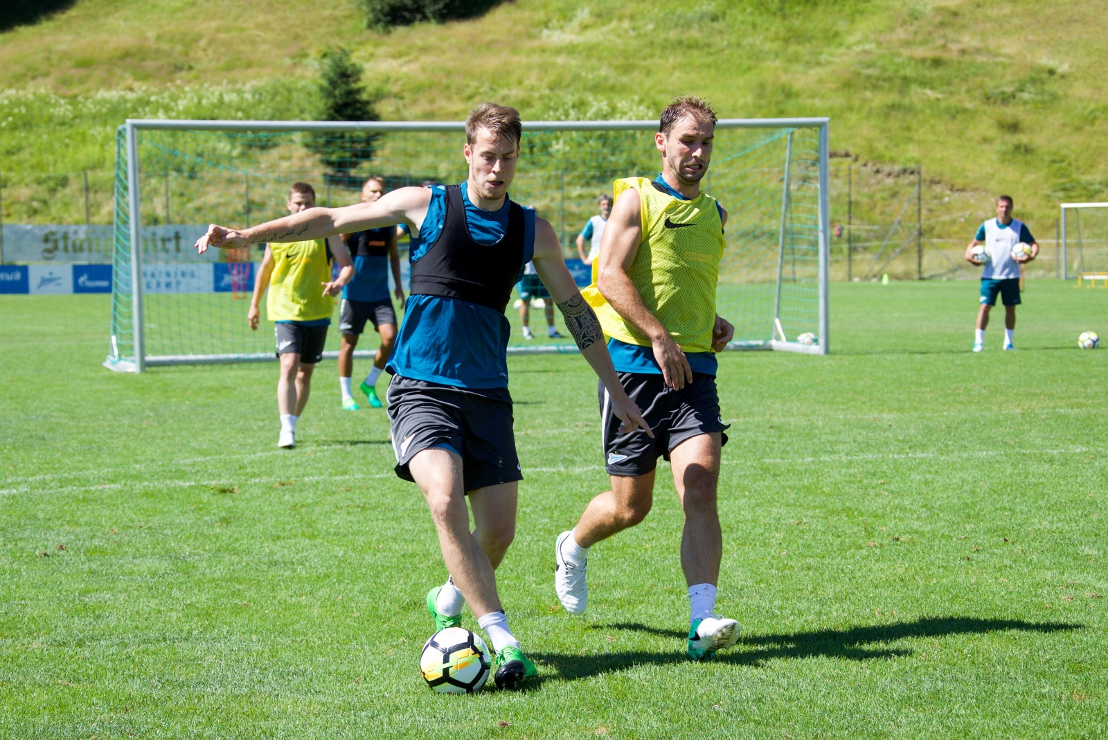 «Газпром»-тренировочные сборы в Австрии: 26 июня, утренняя тренировка