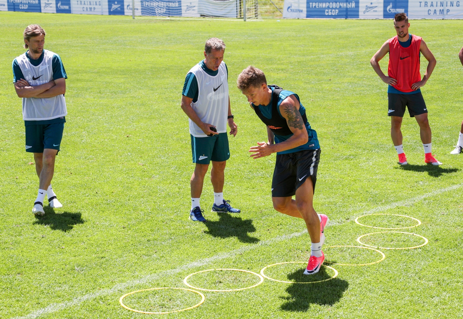 «Газпром»-тренировочные сборы в Австрии: 26 июня, утренняя тренировка